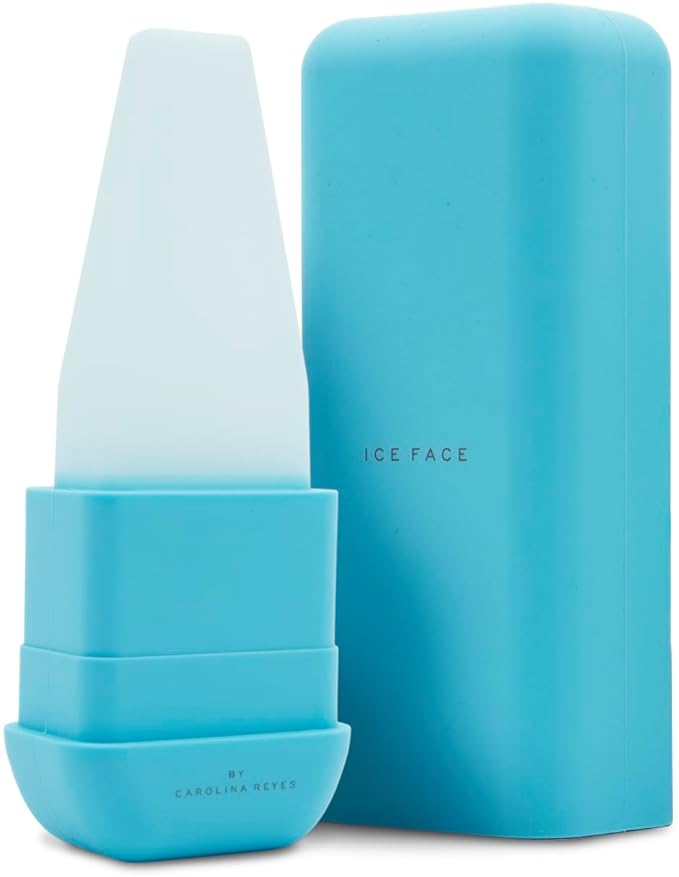 Ice Face Roller Reusable Silicone Cooling Facial Ice Roller for Face and Neck Skincare Routine Tool for De-Puff Look Smooth Glide Massager