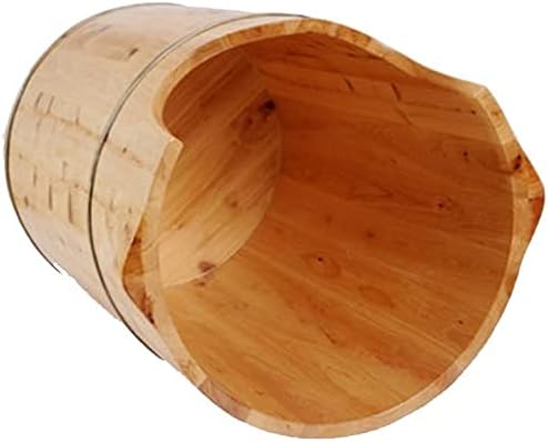 Wood Foot Bath Bucket Reducing Stress Household Cedar Barrel Foot Bath Reflexology Solid Wood Barrel Footbath Solid Wood Basin Foot Massage