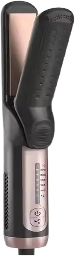 Straightening Wand 2-in-1 Heating Flat Iron Hair Styler Multi-Function LCD Display Electric Straightener Curler Straightener