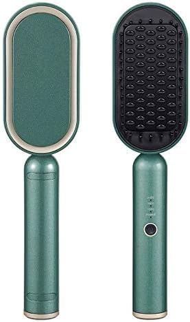 Hair Straightener Brush Electric Hot Ceramic Hair Comb Hair Flat Iron Digital Heating Anti-Static Hair Hot Brush Hot Comb Iron