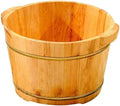Foot Tub Wooden Foot Basin Household gift Solid Wood Natural Solid Wood Foot Tub Foot Bath Barrel Thicken Foot Basin Wooden Smooth and delicate pedicure bucket Foot Bath Foot Barrel Wooden Foot Soakin