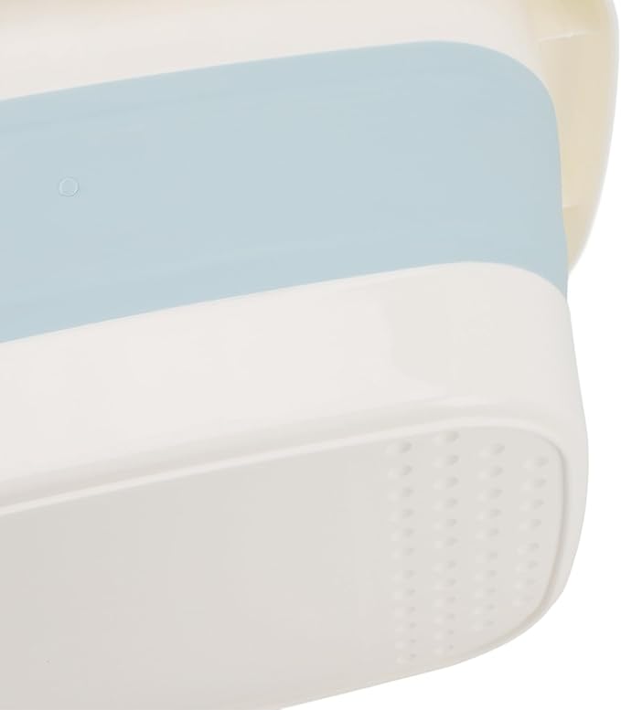 Pomya Foot Bucket Foot Bath Basin Detachable Lid Thickened with Handle for Foot Spa (Blue)