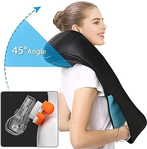 Back and Neck MassagerShiatsu Shoulder MassagerElectric Deep Kneading Massage with Heat Massage for Muscle Relief Tired Back Neck Shoulder &amp Legs
