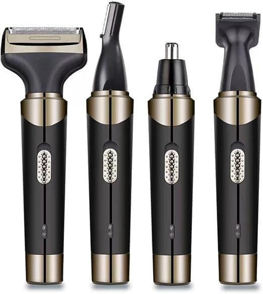 4 in 1 Electric Nose Hair TrimmingMen Hair Remover Set USB Rechargeable Beard Shaver Nose Hair Eyebrow Trimmer Sideburns Shaver
