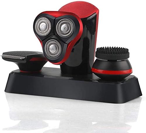 Electric ShaversUSB Rechargeable Wet/Dry Electric Shaver 3 in 1 Waterproof 3D Men Rotary Shaver Cordless Facial Cleaning Brush for Men Women