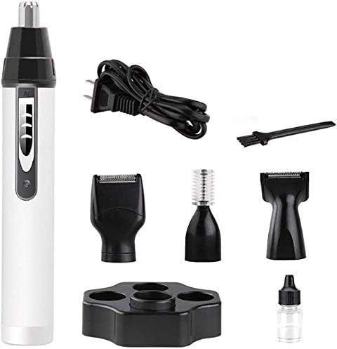 Water Resistant with USB 4 in 1 Electronic Men Painless Eyebrow &amp Facial Hair Trimmer Lightweight Eyebrow and Facial Hair Gentleman Trimmer