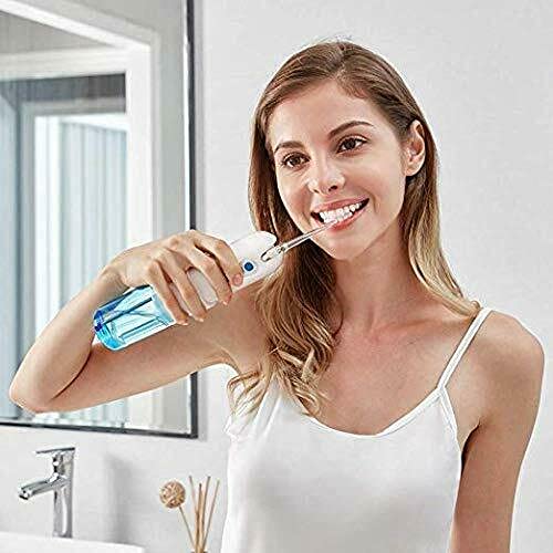 Water Flosser Professional Cordless for Teeth - Portable Rechargeable Dental Water Flosser Pik + Nasal Irrigator Travel Set 150ML Tank - 4 Modes - MagicWash by Vivid