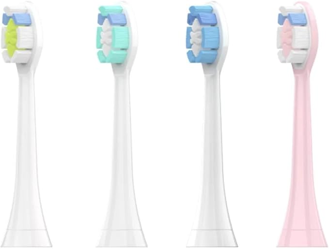10PCS Brush HeadsCompatible for Philips H X3/6/8/9 Series Electric Toothbrush Vacuum Sealed Packaged Replacement Toothbrushes(10PCS-W2-black)