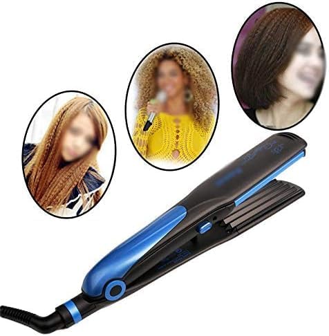 2 in 1 Hair Straightener CIurler Corrugate Flat Iron Electric Ceramic Hair Curling Iron Corn Plate Styling Tools
