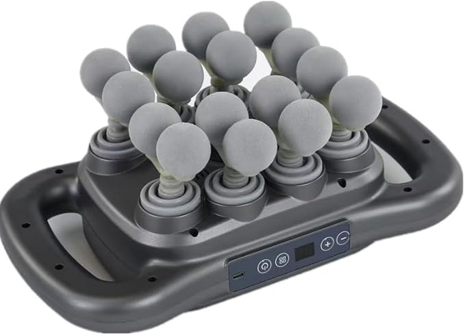 16 Head Massage Gun Deep Tissue with 9 Levels &amp 9 Modes Electric Massager Tool for Legs Arms Waist Back Buttocks - Full Body Muscle Pain Relief Ideal Gifts for Women