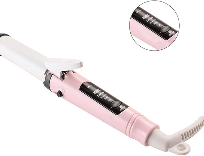 Curling Rod with Led Display Adjustable Temperature Hair Curler Wave Iron Ceramic Coating Curling Wall for All Hairstyle Curling Styling for Hair Sty