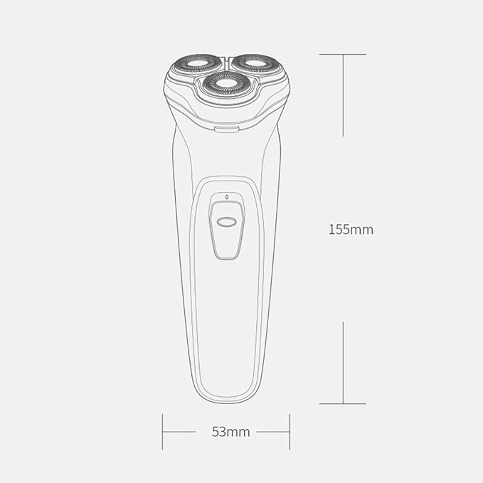 JYYBN Electric 3D Razor Male Knife Head Washing Intelligent Rechargeable Beard Knife Men