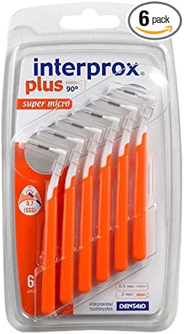 3x Interprox plus Interdentalbürsten orange super micro 6er Pack (3x 6er Pack)