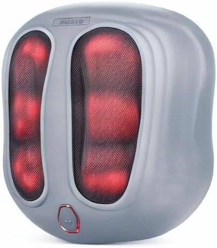 Nekteck Foot Massager with Heat Heated Foot Massager for Plantar Fasciitis Pain Relief and Circulation Shiatus Electric Under Desk Feet Massager Machine Gifts for Men Woman Him Her Mon Birthday