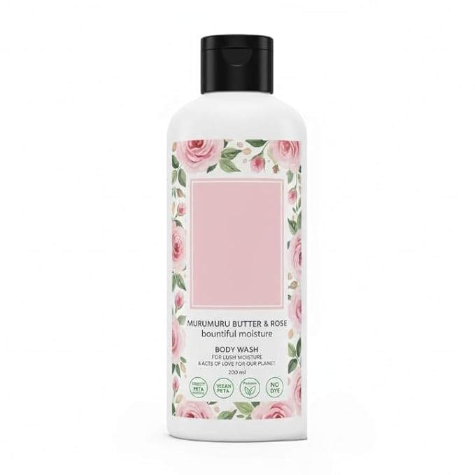 Murumuru Butter &amp Rose Moisturising Body Wash I Liquid Shower Gel I Sulfate Free Paraben Free 400 ml