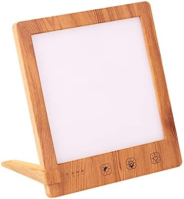 Enjoy Home R.S. LED Wood Grain Light Therapy Lamp Simulation of Daylight 4 Timing Mode Adjustable Brightness Warm Cool Color Temperature Sunlight Lamp