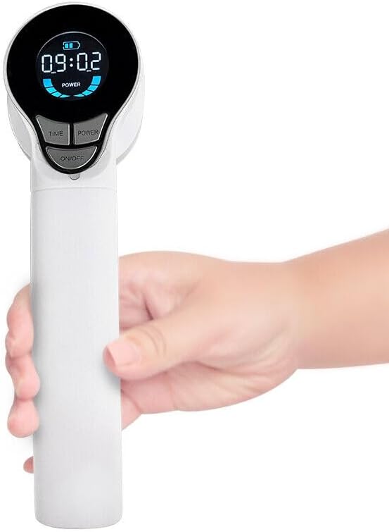 13x650nm+4X808nm Handheld Red Light Therapy Device Infrared Red LightPortable Pain Relief Device for Shoulder Back Muscle Full Body Pain Relief