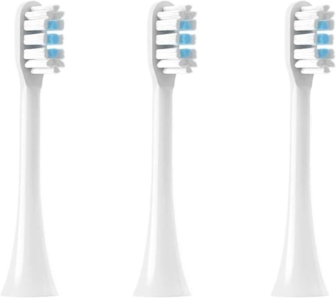 Suitable for Replacement Heads of T501C/T501/T301/T302 Electric toothbrushes(White blue-3pcs)