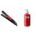 CHI Original Lava Ceramic Flat Iron Hair Straightener Bundle with 8.5 FL Oz Smoothing Styling Cream
