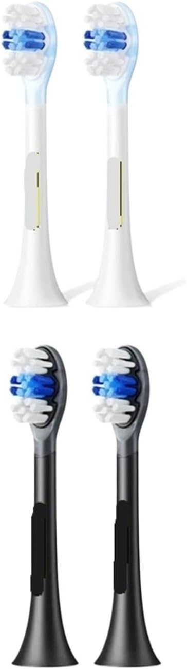 Compatible for SOOCAS Original X3S Replacement Toothbrush Heads X3U/X3pro/D2/D3S/D5 Sonic Electric Tooth Brush Head Nozzle Jets(2 Clean Black)