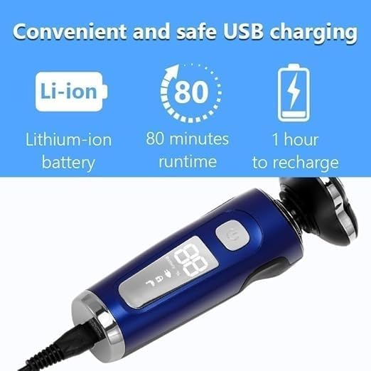 Head Shavers for Men 4 in 1 Electric Shaver 3D Floating Cutters USB Fast Charge Shaving Razor Machine for Men Blades Portable Beard Trimmer Clipper