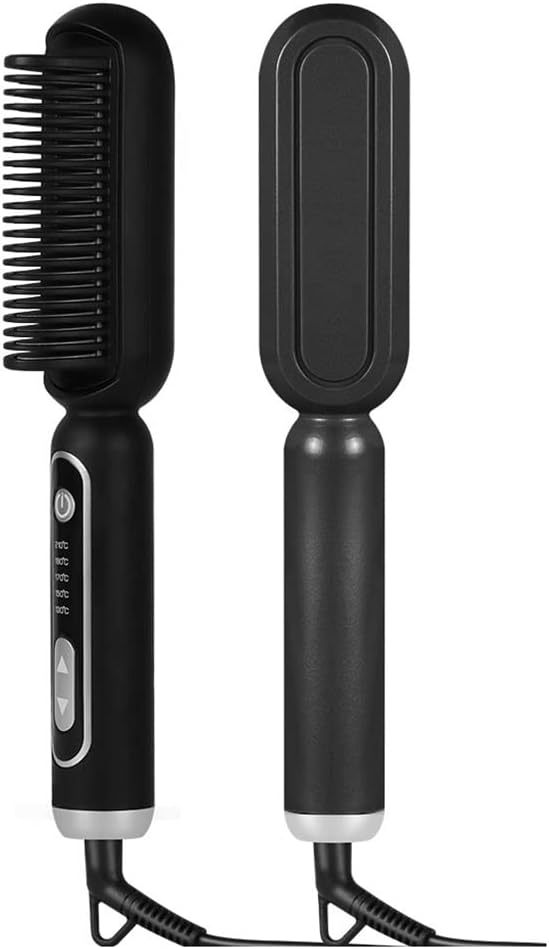 Hair Straightener Professional Hair Straight Styler Curling Iron Hair Curler Comb Straightening Brush (Color : D Size : 1)