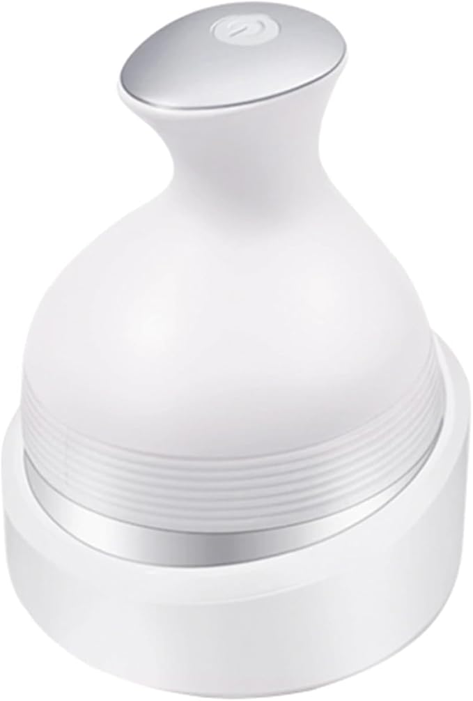 Electric Scalp Massager Head Massager for Women Handheld Head Massage Tool Massage Machine Rechargeable Relaxation Tool for Women Scalp Cordless White