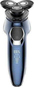 Electric Razor Electric Shavers for Men Dry Wet Waterproof Mens Rotary Facial Shaver Face Shaver Cordless Travel USB Rechargeable with Beard Trimmer LED Display for Shaving Husband Dad