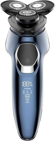 Electric Razor Electric Shavers for Men Dry Wet Waterproof Mens Rotary Facial Shaver Face Shaver Cordless Travel USB Rechargeable with Beard Trimmer LED Display for Shaving Husband Dad
