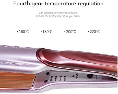 LCD Display Wet and Dry Dual-Use Plug-in Type Stable Constant Temperature System Adjustable Hair Straightener Flat Iron