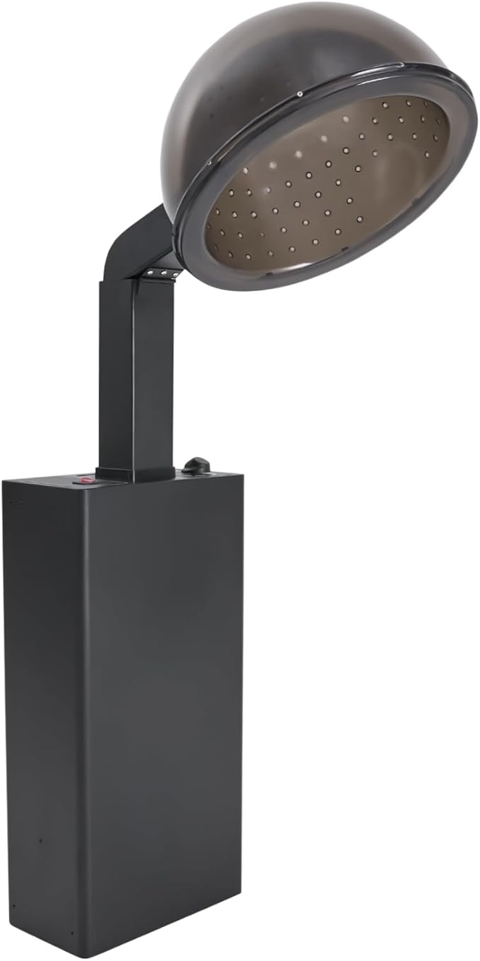 Hooded Hair Dryer Professional Hooded Standing Salon Hair Dryer with Timer 3 Heat Settings Extra-Large Adjustable Hood