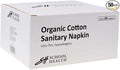 School Health - Organic Cotton Sanitary Napkins Regular Absorbency Ultra Thin Pads for Women - 50 Count