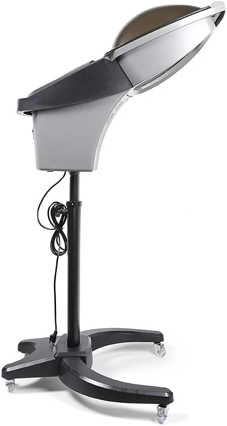 Standing Hair SteamerSpa Hair Care Hair Dye Ultrasonic Ozone Hair Steamer Oil Treatment Machine (Black)