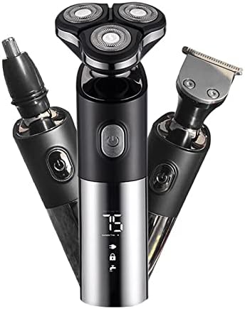 Head Shavers for Bald Men 3 Head Electric Shaver for Men 3D Electric Razor Waterproof Beard Trimmer Cutter for Men Shaving Machine Recharge LED Display