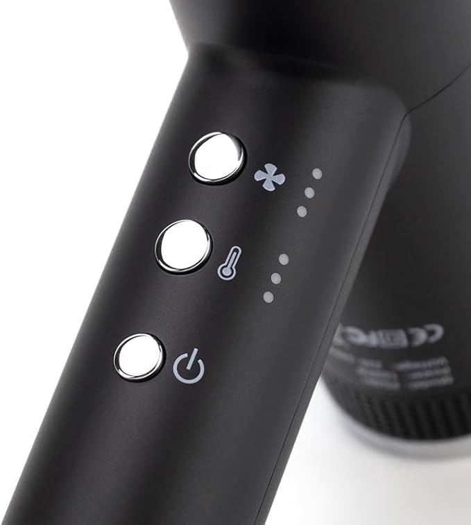 Professional Hair Dryer for Salon-Quality Results – 1800W High-Speed Blow Dryer with Ionic Technology Adjustable Heat &amp Speed Settings Lightweight Fast Drying Suitable for All Hair Types