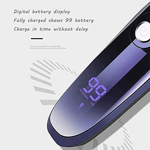 Men's Electric Shaver - Cordless Rechargeable Rotary Shaver Razor for Men with Pop-up Sideburn Trimmer Wet and Dry