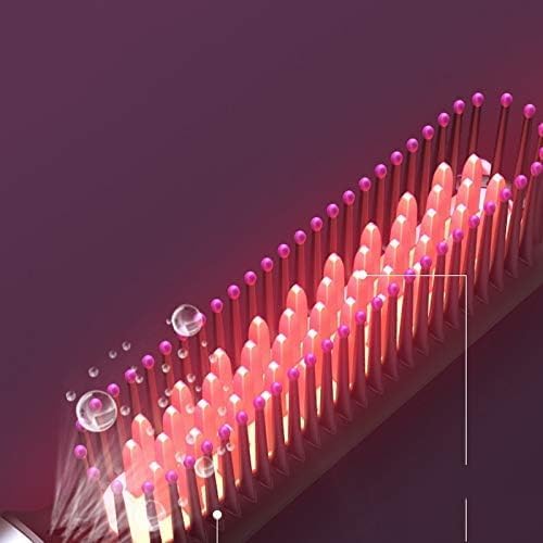 Hair Straightener Brush Anti-Scald Electric Comb 30s Fast Heating Curly and Straight Hair