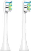 2/4PCS Electric Toothbrush Heads ReplacementCompatible for SOOCAS X1 X3 X3U X5 Teeth Brush Replacement Heads(White 2 pcs)