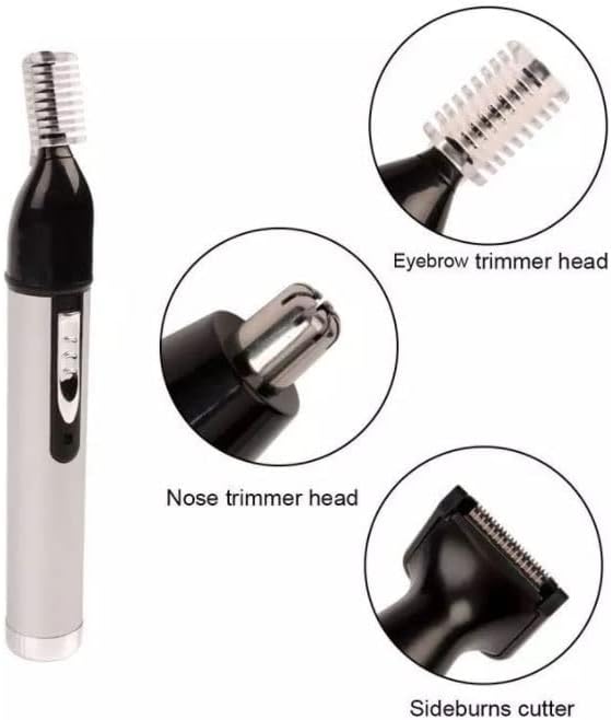 Nose and Ear Hair Trimmer USB Rechargeable Lighted Personal Trimmer Groomer Electric Eyebrow Trimmer with Charger Light for Business Trip or Home Easy Cleansing
