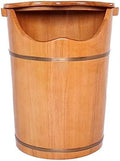 Foot Tub Wooden Foot Basin Household Gift Foot Soaker TubWooden Foot Soak Sauna Foot Tub Massage Spa Sauna SoakHandmade Wooden Footbath TubsFoot Bath Wooden Bucket Foot SpaSauna Accessories Hou