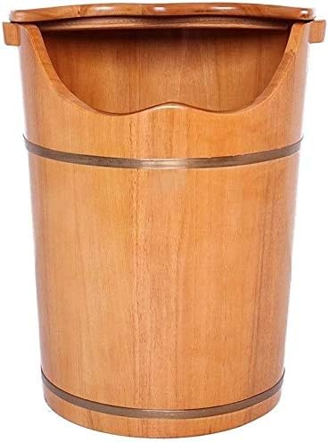 Foot Tub Wooden Foot Basin Household Gift Foot Soaker TubWooden Foot Soak Sauna Foot Tub Massage Spa Sauna SoakHandmade Wooden Footbath TubsFoot Bath Wooden Bucket Foot SpaSauna Accessories Hou
