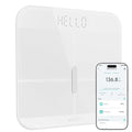 Wyze Smart Scale X - Digital Bathroom Scale for Body Weight BMI Body Fat Muscle Mass Heart Rate Monitor | ITO Glass &amp LED Backlight | Batteries Included 400 lbs (White)