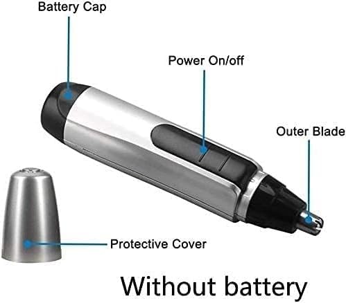 Nose and Ear Hair Trimmer for Men Portable Electric Nose Trimmer IPX7 Waterproof Stainless Blades Suitable for All Purposes Energy-Saving and Silent