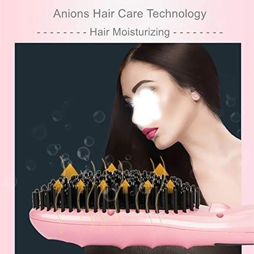 Hair Straightener Ceramic Electric Hair Brush Hair Straightener Comb Straightening Straight Anion Moisturizing Styling Tool Care