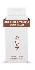 New Limited Edition Collection Body Wash By Nativee - (1) bottle 18 FL OZ (Coconut &amp Vanilla)