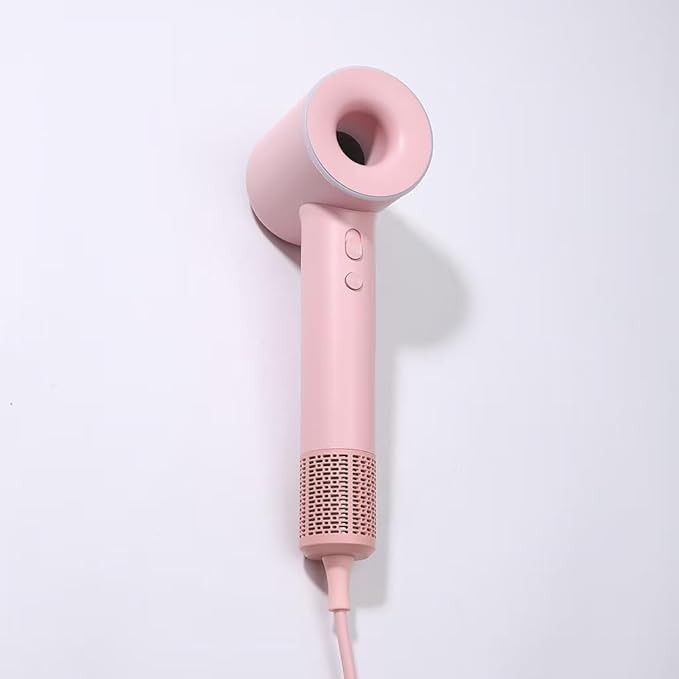 Professional Hair Dryer 1600W High-Speed Ionic Dryer with 8 Speeds Negative Ion Technology Low Noise Design Multiple Colors (Pink)