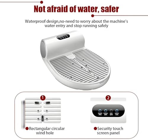 Body Dryer with LCD Touch Panel and 2 Wind Speeds for Efficient Post-Shower Drying