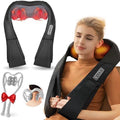 White Elephant Gifts for AdultsNeck MassagerChristmas Gifts for Women Men - Shiatsu Back and Neck MassagerShoulder Massager Deep Tissue with HeatElectric 4D Massage Pillow(NOT Cordless)
