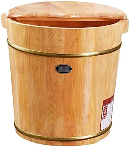 Foot Tub Wooden Foot Basin Foot Washing Barrel Footbath Barrel Foot Bath Wooden Tub Spa Massage Foot Tub Foot Bath Barrel Foot Relaxing Pain Fatigue Relief (Color : C)Shiatsu Massage foot Bath