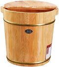 Foot Tub Wooden Foot Basin Foot Washing Barrel Footbath Barrel Foot Bath Wooden Tub Spa Massage Foot Tub Foot Bath Barrel Foot Relaxing Pain Fatigue Relief (Color : C)Shiatsu Massage foot Bath
